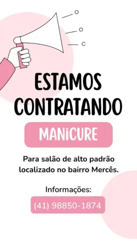 Precisa-se de manicure com Mei ativo