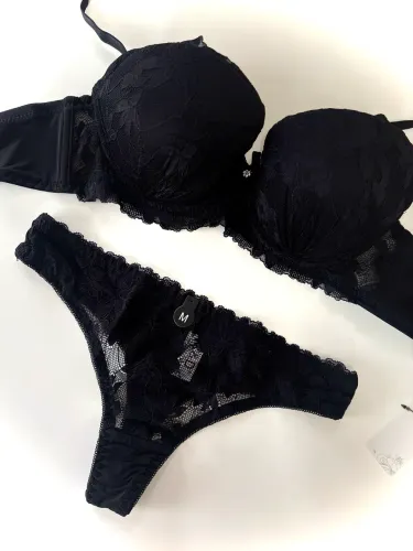 Conjunto Lingerie Preto (M)
