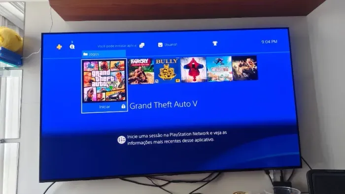 Ps4 slim desbloqueado destravado Impecável 2 controles