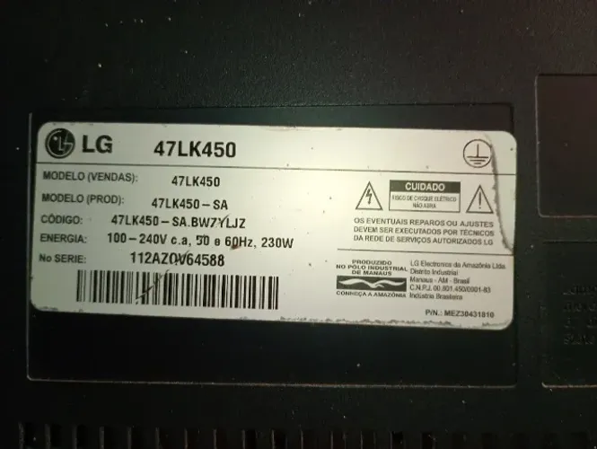 Tv LG 47 polegadas