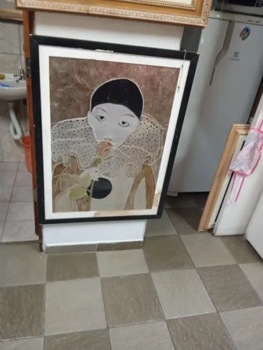 Quadro obra de arte. Pierrô