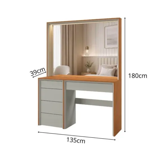 Penteadeira premium 100% MDF 12x R$ 191,66