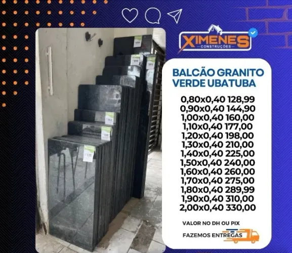 balcao granito verde ubatuba