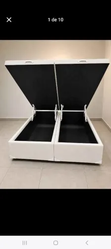 Box bau casal bipartidos ,base sem baú, colchão e camas Box conjugadas modelos apartir...