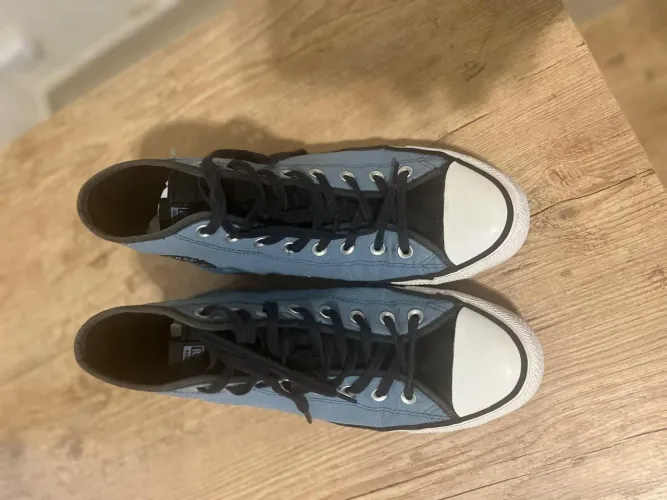 Tênis All Star Cano Alto Chuck Taylor Azul e Preto 42