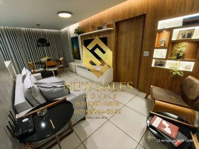 Apartamento- 2 quartos, 1 suíte, 62m², armários- Negrão de Lima