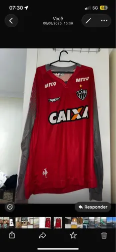 Camisa Topper Atlético Mineiro Goleiro Ii 2017 Ml