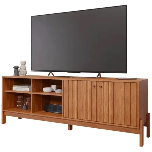 Rack Holanda 180cm para Tv Até 70 Polegadas Ripado 2 Portas/ pronta entrega