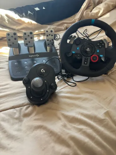 Volante G29 + Pedal Loadcell + câmbio manual
