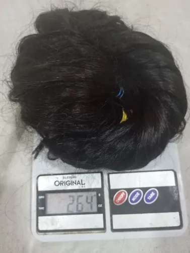 Cabelo humano liso ondulado 650