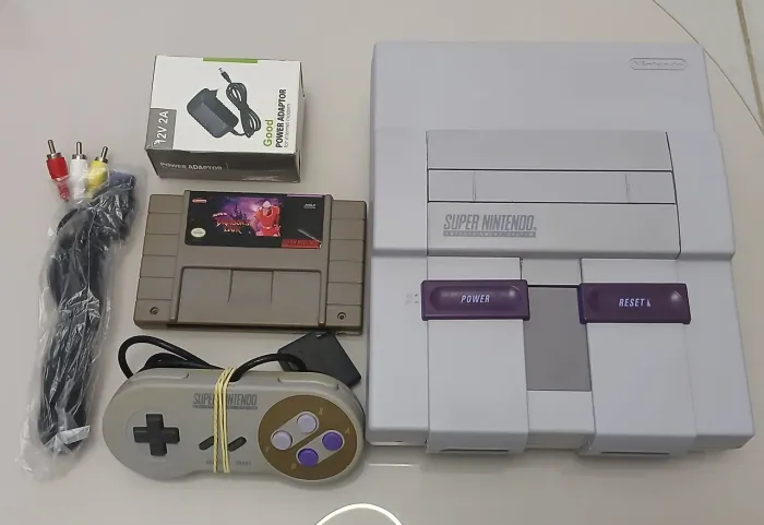 Super Nintendo Pintado Cinza Nintendo