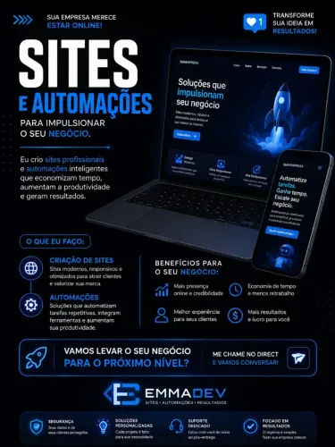 CRIAÇÃO DE SITES E AUTOMOÇÃO