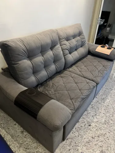 Sofá retrátil 4 lugares IMPECÁVEL! Semi novo! 