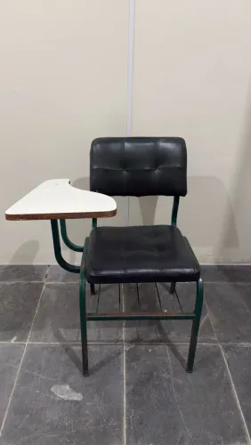 Carteiras Escolares com Estofado - Preta e Verde Escuro