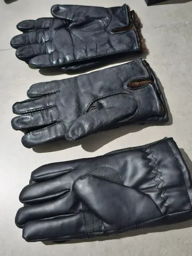 Luvas de couro para motociclistas - Frio extremo