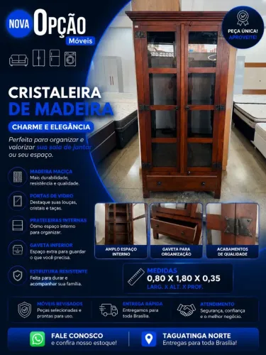 CRISTALEIRA DE MADEIRA