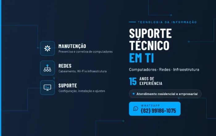 Técnico em TI e Desenvolvedor de Sistemas ? Atendo empresas e residências