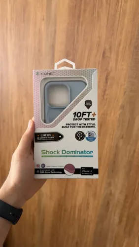 Capinha X one Iphone 15 pro max Azul bebê