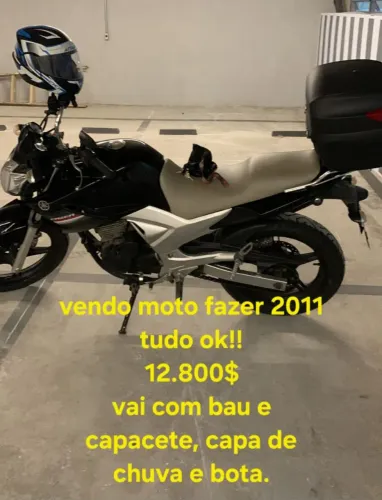Moto Yamaha fazer 250. 12.800$