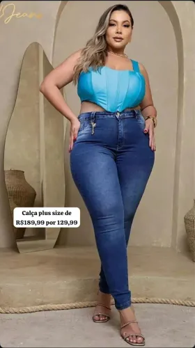 Calça feminina plus size