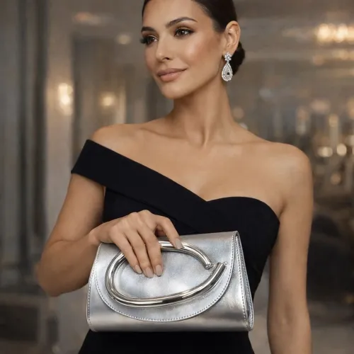 Bolsa Clutch Feminina Dourada Luxo Festa Casamento Elegante