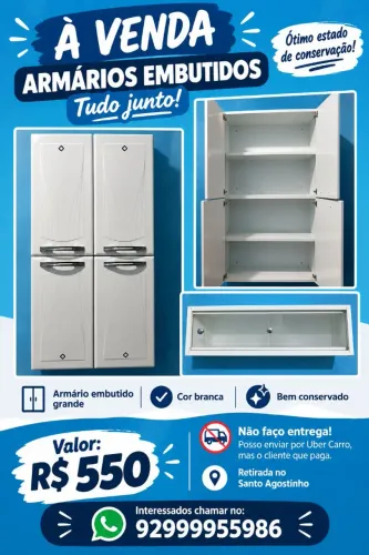 ARMÁRIO EMBUTIDO GRANDE 