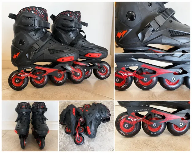 Patins Traxart Revolt Freestyle 80mm ABEC-9 Semi Novo - tamanho do 37 ao 42