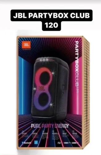 Caixa de Som JBL PartyBox Club 120 Bluetooth 160W Bateria 12h Preta