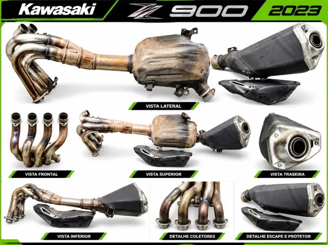 Escapamento Kawasaki Z900 - 2023