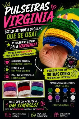Pulseiras de Crochê Virginia 