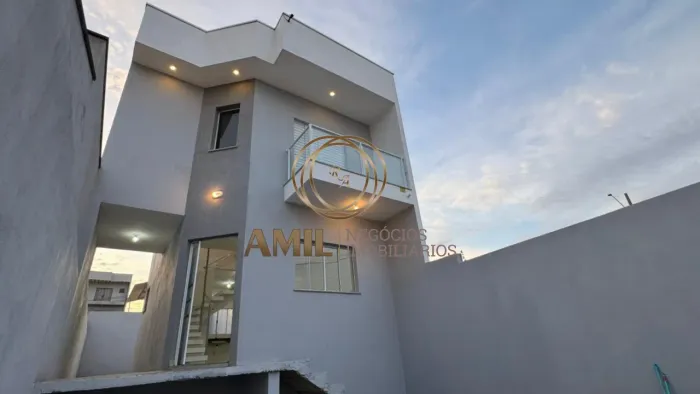 Casa sobrado, Nova, Residencial Dunamis, 2 dormitórios sendo 1 suíte master com varanda, 8