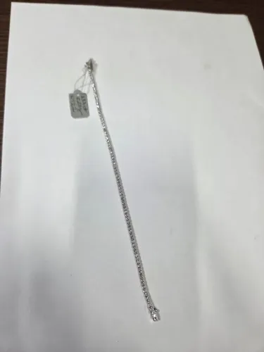 Pulseira Riveira Diamante Ouro Branco 18k Diamante Cor K Pureza VVS Peso total 1,87ct.