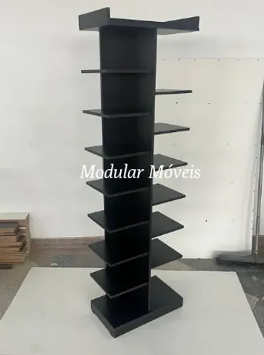 Sapateira Escada 220cm MDF Preto