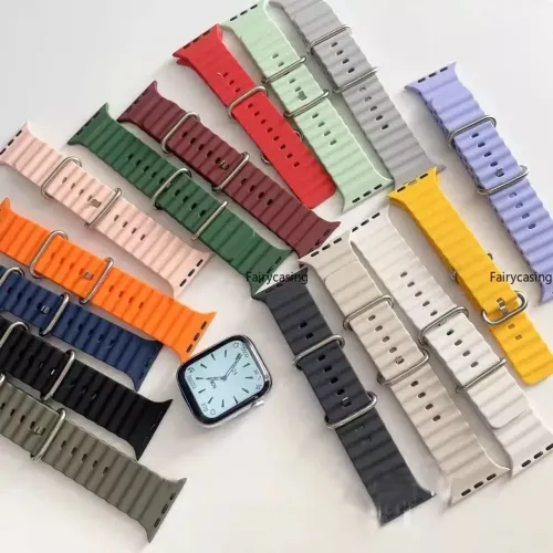 Pulseiras para smartwatch de silicone