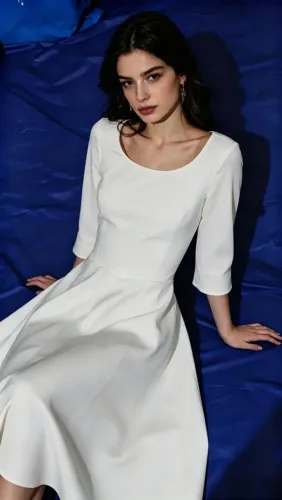 Vestido branco Midi Tamanho P