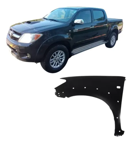 Paralama Hilux 2005 a 2010 Com Furo Esquerdo