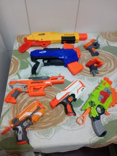 Arma de brinquedo Nerfs um Lote com 08 unidades todos funcionando 