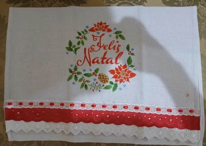 Pano de prato pintado