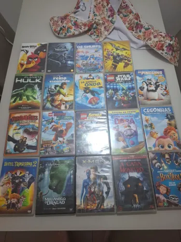 Fitas de filme em dvd