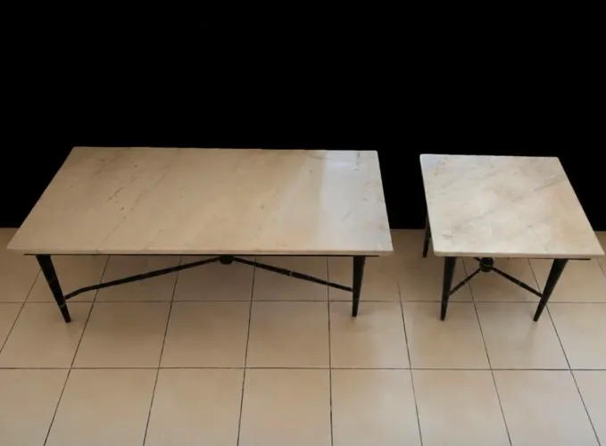 Baixou o preço do conjunto de mesas estilo moderno