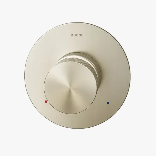 2 Acabamentos monocomando para base de alta pressão Mix&Match níquel escovado