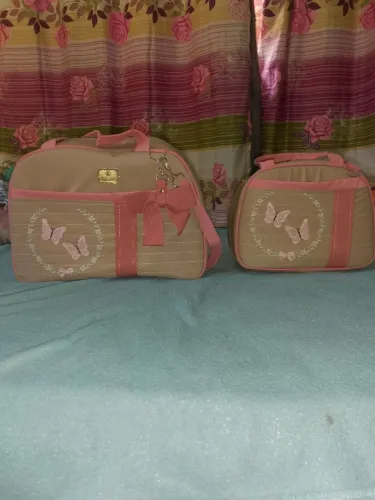 Bolsa maternidade uma grande é outra pequena de menina