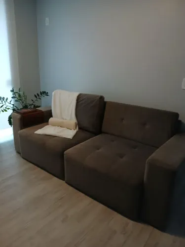 Sofá Herval retrátil ADAPT | tecido suede cinza | novíssimo | aceito propostas coerentes