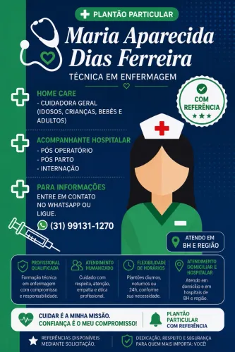 Técnica em enfermagem em Belo horizonte e região
