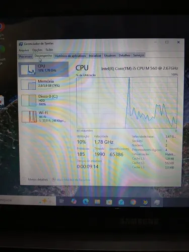 Notebook Samsung RV410 - Intel Core i5 - 4GB RAM - HD 500GB