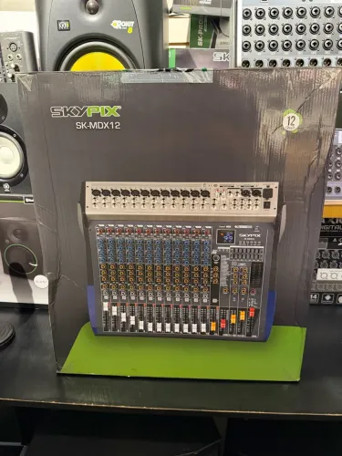 Mixer Mesa De Som Sk-mdx12 12 Canais 4 Aux 99dsp Mute Skypix
