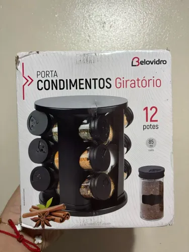Porta temperos giratório