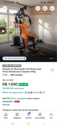 Aparelho musculação