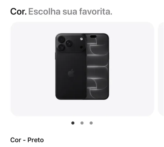 IPHONE 18 PRO 256 GB Preto 