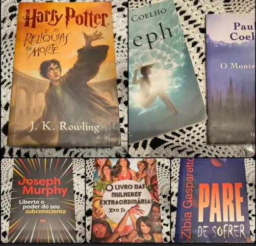 LIVROS HARRY POTTER E PAULO COELHO